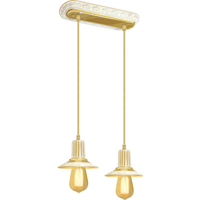 Fogg 2 - Light Gold LED Bulb Pendant