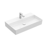 Memento 2.0 Ceramic Wall-mounted 31" Bathroom Sink With 3 Faucet Holes In 8" Spread