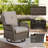 Kolb 5 Piece Swivel Chairs Seating Group With Cushions And Ottoman-197985705-197985708