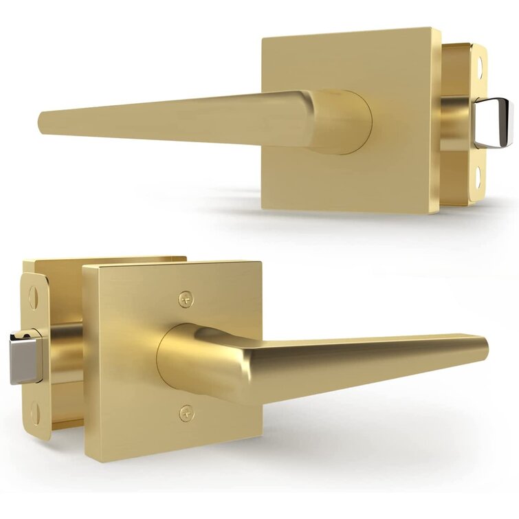 Our Gold Schlage Door Hardware in Satin Brass
