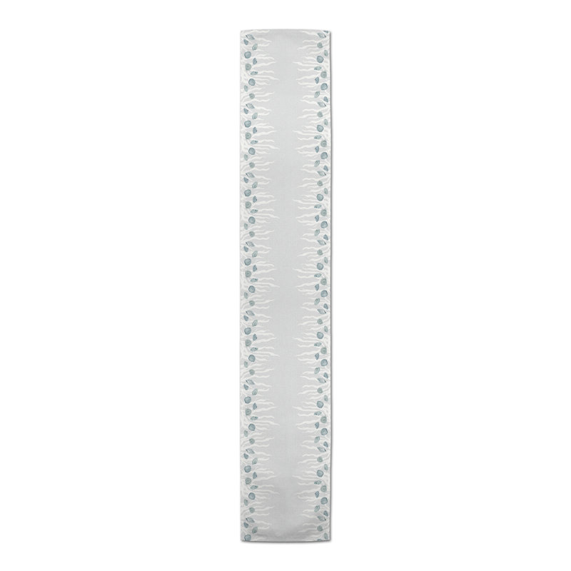 Ameia Rectangle Polyester Table Runner, 90" x 16", White