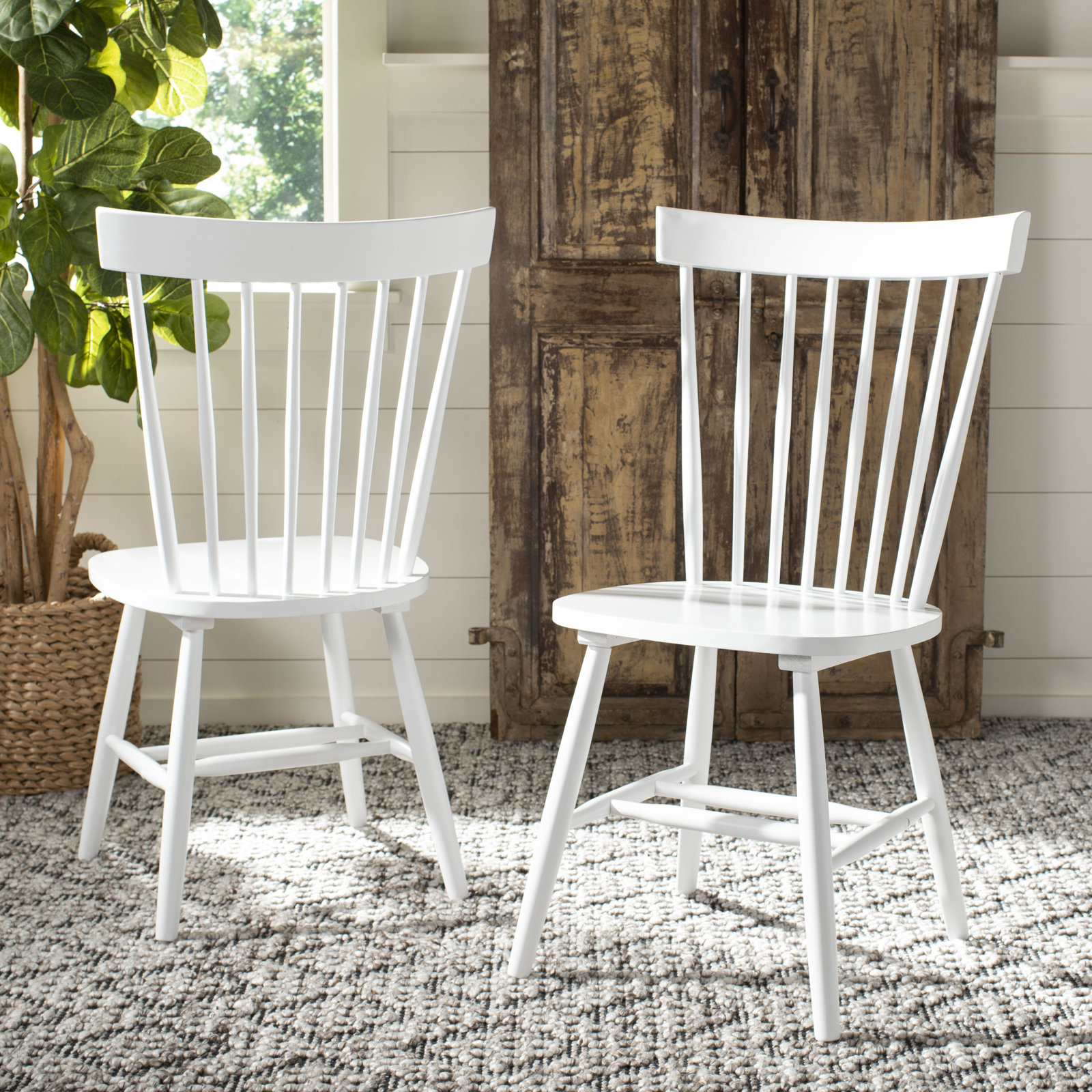 Matanna Oak Dining Chair, White
