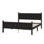 Lit plateforme à panneau plat avec tête et pied de lit, style campagnard minimaliste-806396592