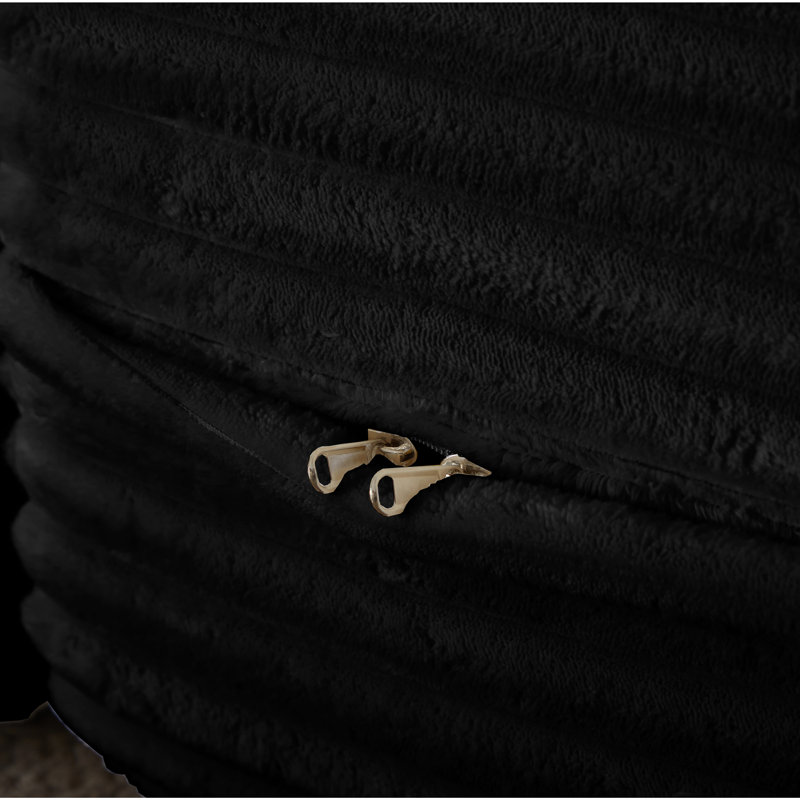 Canapé-lit convertible 78 po avec 2 coussins, Black