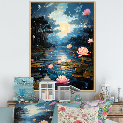 " Lotus Bloom Between The Lilly Pads I "