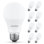 Ampoule DEL Luxrite A19 9,5 W = 75 W, 3500 K, blanc naturel, 1100 LM, ampoules à DEL standard à intensité variable, non incluses, E26
