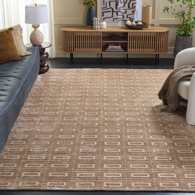 Tapis géométrique tissé à la main Danyele