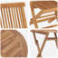 4 - Person Solid Wood Patio Dining Set Round Table