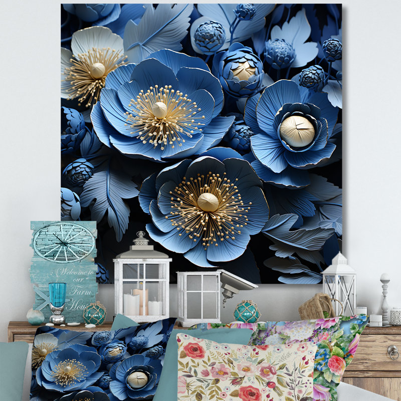 Ranunculus Bouquet V sur toile, Toile tendue, H 16 po x l 16 po x P 1 po