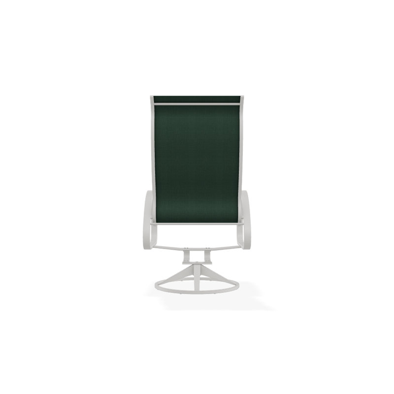 Fauteuil de patio pivotant Hiraku, Vert forêt 22D Sunbrella® vert, Neige texturée