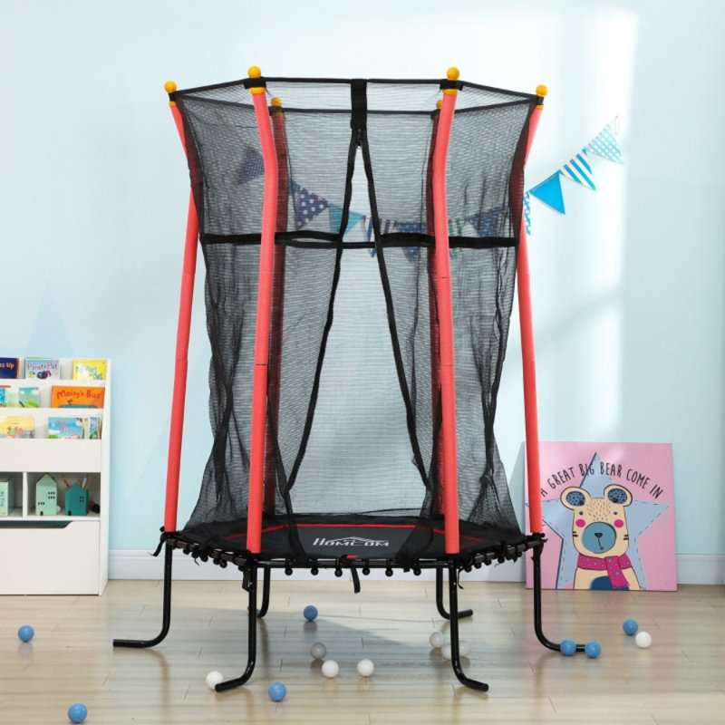 EvoNet 163.5cm Hexagon with Safety Enclosure Kid / Toddler Trampoline