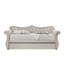 Lit de jour Adkins en lin beige avec lit gigogne (simple)
