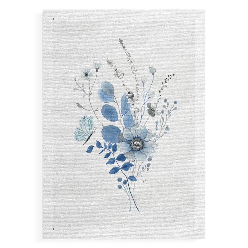 Indigo Gathering II - Impression sur toile seulement - NON CADRE, H 60 po x l 40 po