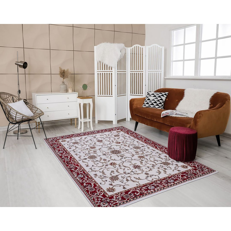 Tapis turc Ged - Crème, Rectangle 8 pi x 10 pi 2 po