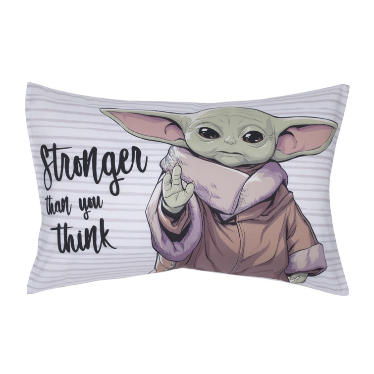 Star Wars Mandalorian Baby Yoda 20x30 Blue Bath Rug, 100% Microfiber