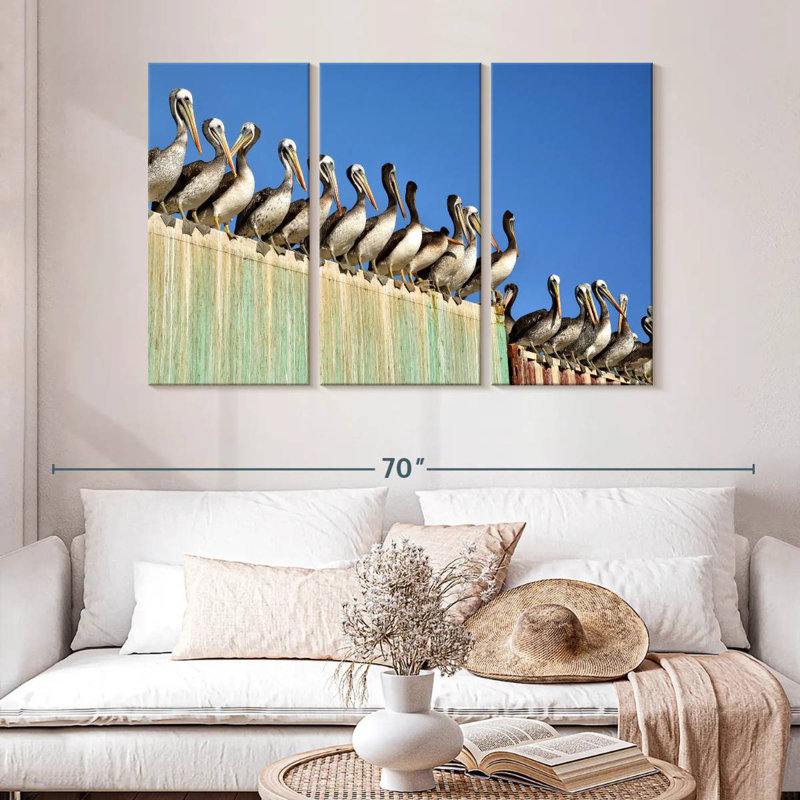 Brampt Pelican Party, 32" H x 50" W