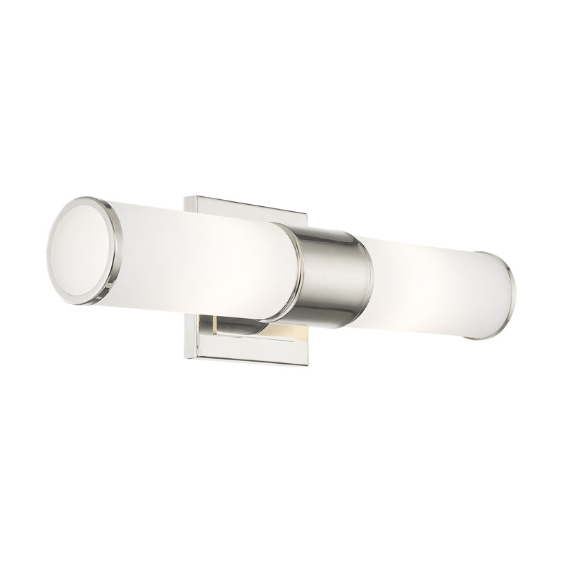 Baleria Flush Mounted Sconce, Polished Nickel