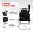 26" Tall Iron Frame Folding Directors Chair With Side Table