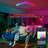 Smart LED Ceiling Light Wifi, 13In RGB Flush Mount Lighting Fixture With Remote, Compatible With Alexa Google Home, Low Profile Ceiling Light For Bedroom, Kitchen, Square White