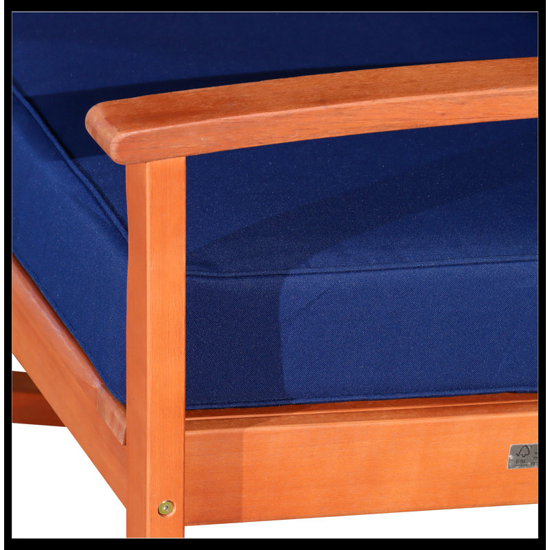 Chaise berçante Lohrman Eucalyptus, Bleu
