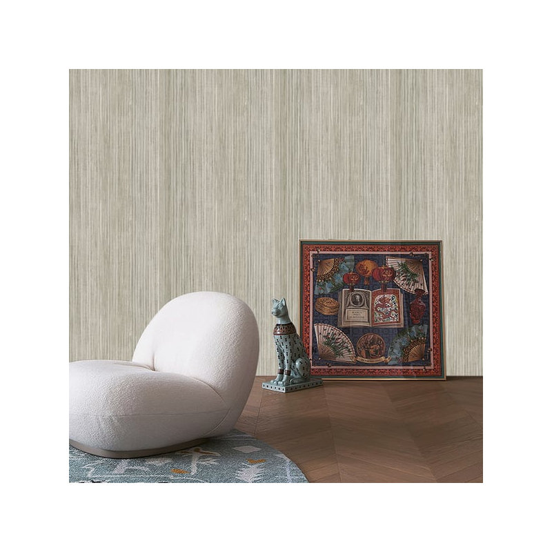Elegance 10m x 53cm Glitter Wallpaper Roll, Beige