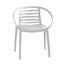 Chaise de patio moderne empilable intérieur / extérieur (ensemble de 2) taupe-1629845599