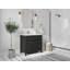 Sonoma 36 po X P 22 po D Meuble-lavabo décalé à gauche avec comptoir en quartz-110532749