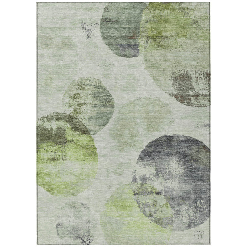 Machine Washable Indoor/Outdoor Micelotta ACN2346 Abstract Rug, Rectangle 8' x 10'