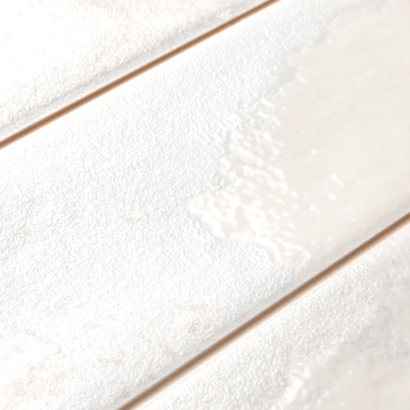 Carrelage mural en céramique 8 "x 16" Kings Luxe Tradition, Blanc