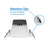6'' Selectable Color Temperature 10.6 Watt Dimmable Air-Tight IC Rated LED Canless Recessed Lighting Kit-54521577
