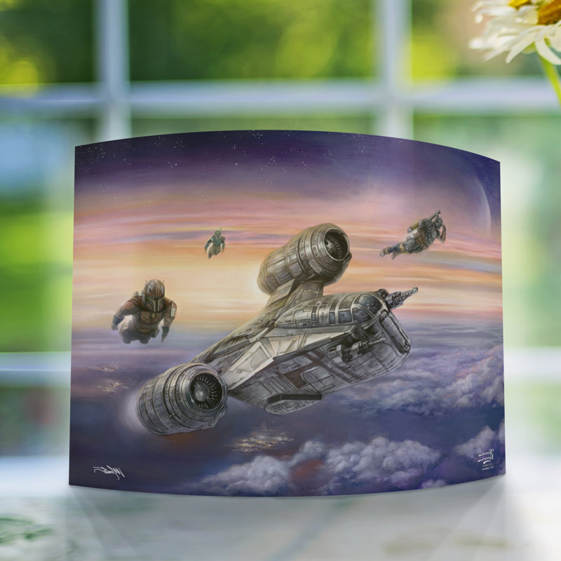 Star Wars (The Mandalorian - The Escort), impression acrylique incurvée