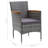 Vidaxl Dining Set Grey, Dark Grey-763137779-763137777