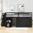 Longmeadow Wood 3 Drawers Loft Bed with Retractable Desk and Shelves-571246320-571246327