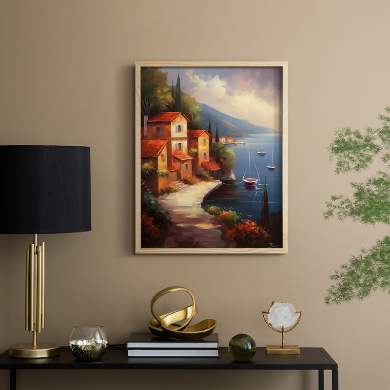 LANDSCAPES Series CCLXV, reproduction encadrée - bois massif, H 11 po x l 9 po, Naturel