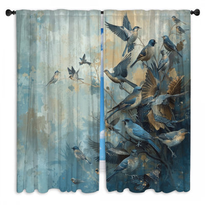 Rideaux obscurcissant Blue Birds In Flight