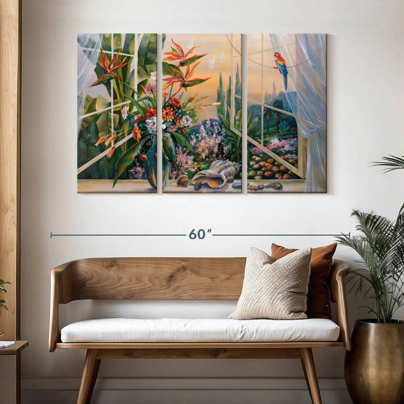 Lilie Window, 32" H x 50" W