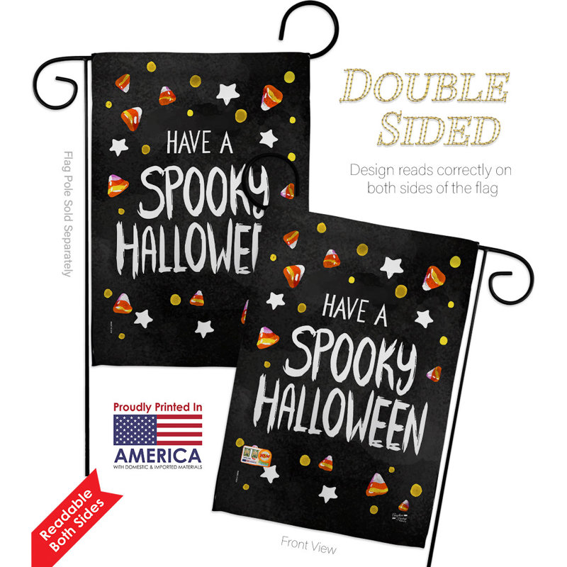 Ensemble de drapeaux en polyester 18,5 po x 13 po Spooky