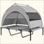 Lit surélevé pour animal de compagnie, lit pour chien portatif surélevé pour une utilisation intérieure et extérieure, durable et confortable-1118530514-1118530508