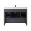 Ensemble de meuble-lavabo simple 48 po avec comptoir en quartz-182596848