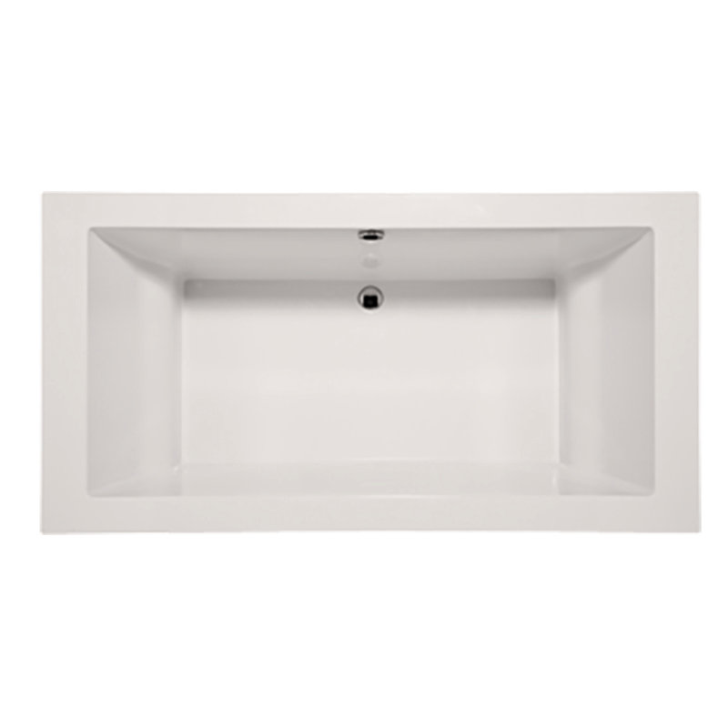 DaVinci 70'' L Freestanding Air Bathtub, Polished Chrome