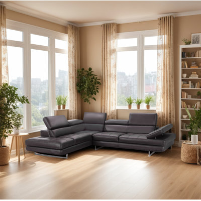 Canapé modulaire en cuir 2 pièces Antalya