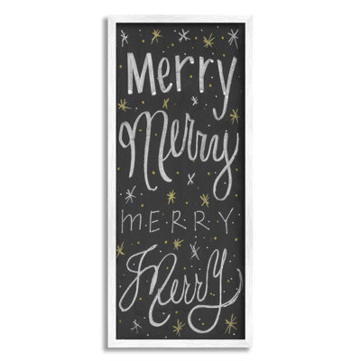 Festive Merry Chalk Style