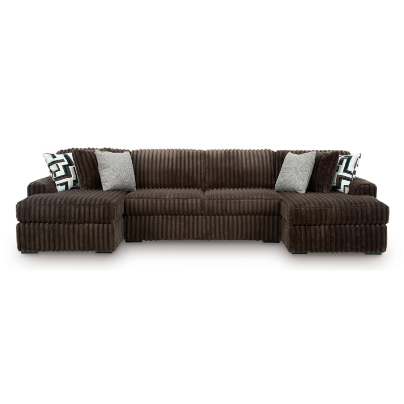 Midnight-Madness 3-Piece Sectional With Chaise