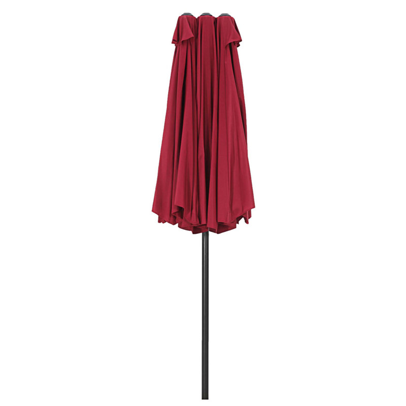 Parasol de marché rectangulaire 15 pi x 9 pi Tasia, Bourgogne