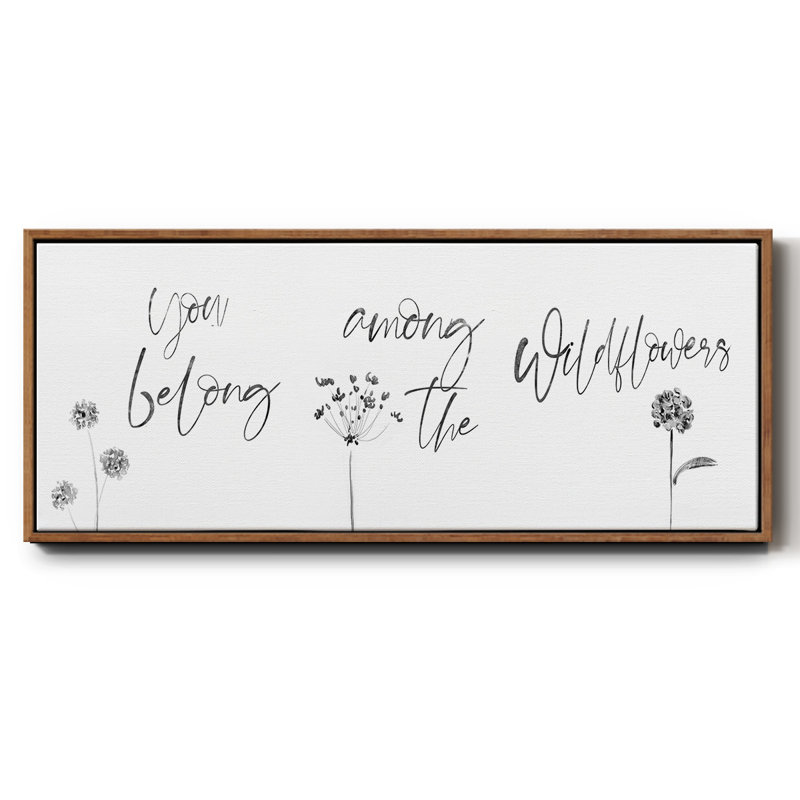 Among the Wildflowers- Framed Canvas