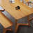 Brown Rectangular Solid Wood Dining Table-1804949367