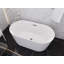 Baignoire de trempage autoportante en acrylique 55,12 po x 29,53 po