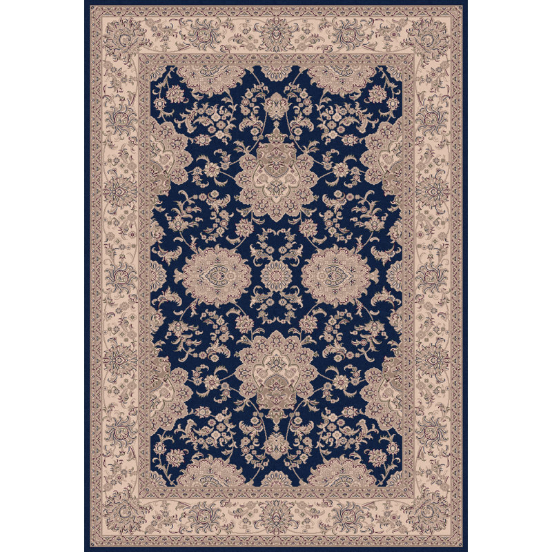 Tapis bleu marine Atterbury Agra, Rectangle 6 pi 7 po x 9 pi 6 po