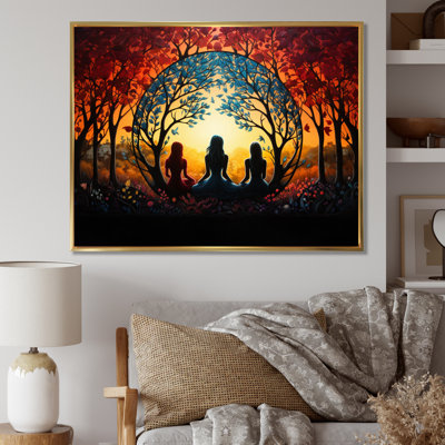 Orange, yoga noir en harmonie I