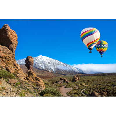 Roque Cinchado Unique Rock Formation - Wrapped Canvas Print